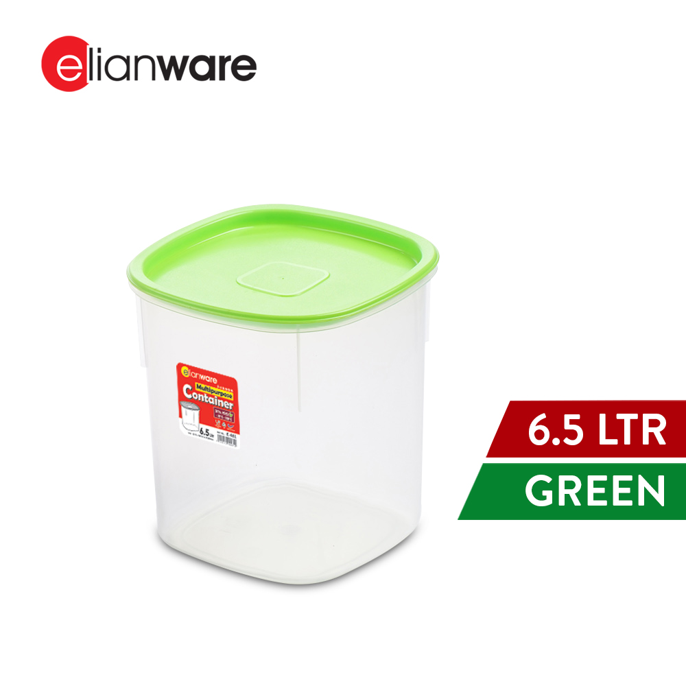 Elianware 1PC/3PCS 6.5Ltr Airtight Food Container Storage Box Kerepek Bekas Makanan