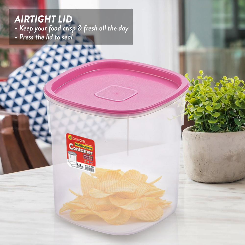 Elianware 1PC/3PCS 11.5Ltr Airtight Food Container Rice Storage Box Kerepek Keropok Bekas Makanan