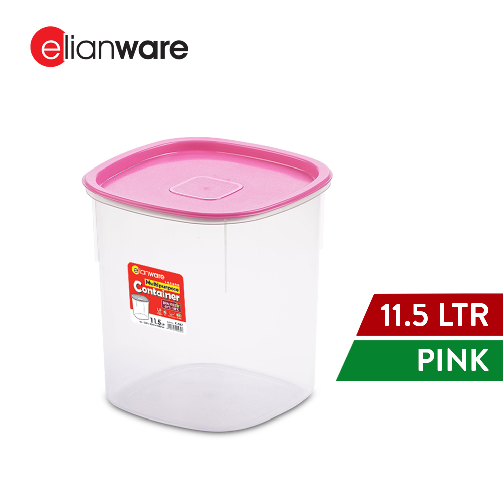 Elianware 1PC/3PCS 11.5Ltr Airtight Food Container Rice Storage Box Kerepek Keropok Bekas Makanan