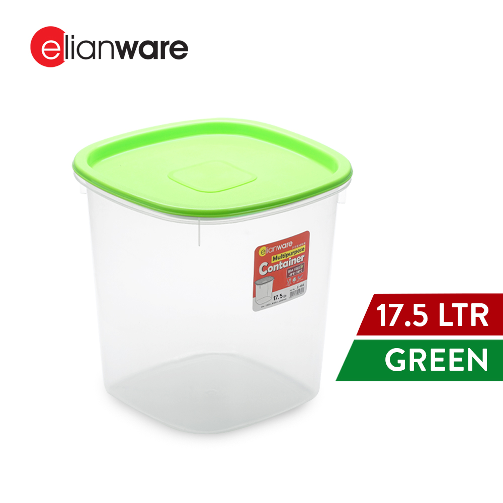 Elianware 1PC/3PCS 17.5Ltr Airtight Food Container Rice Storage Box Cat Food Bucket