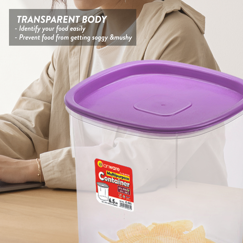 Elianware 1PC/3PCS 17.5Ltr Airtight Food Container Rice Storage Box Cat Food Bucket