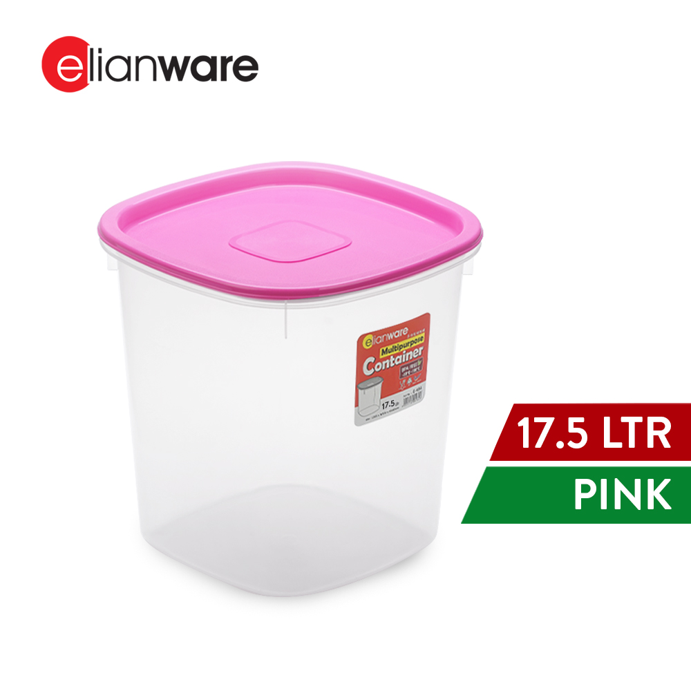 Elianware 1PC/3PCS 17.5Ltr Airtight Food Container Rice Storage Box Cat Food Bucket