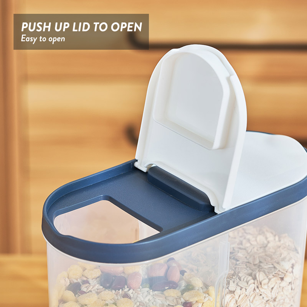 Elianware 3Ltr Cereal Dispenser Pasta Rice Snacks Food Storage Box Bekas Simpanan Makanan Kering