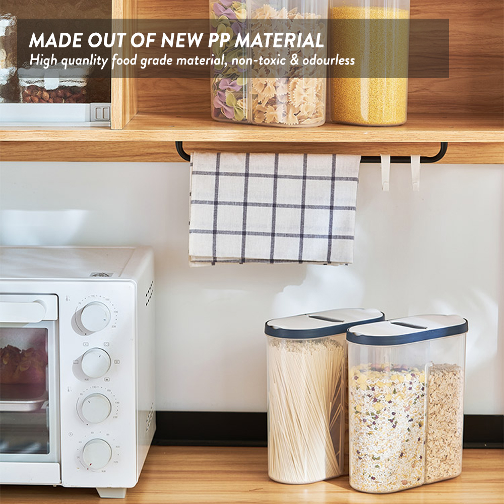 Elianware 3Ltr Cereal Dispenser Pasta Rice Snacks Food Storage Box Bekas Simpanan Makanan Kering