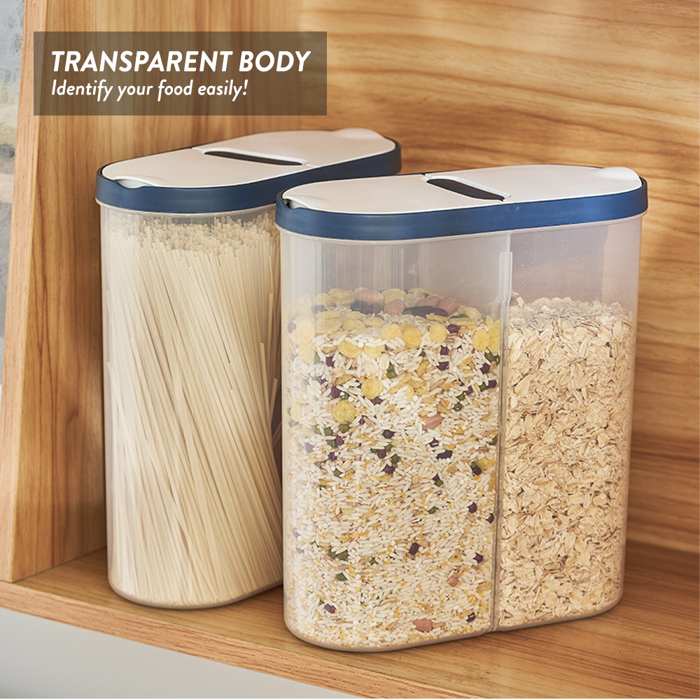 Elianware 3Ltr Cereal Dispenser Pasta Rice Snacks Food Storage Box Bekas Simpanan Makanan Kering