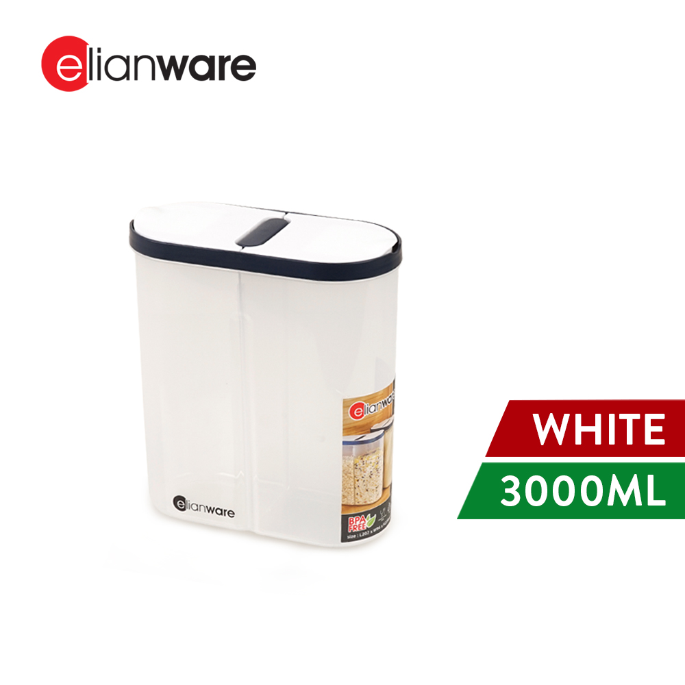 Elianware 3Ltr Cereal Dispenser Pasta Rice Snacks Food Storage Box Bekas Simpanan Makanan Kering