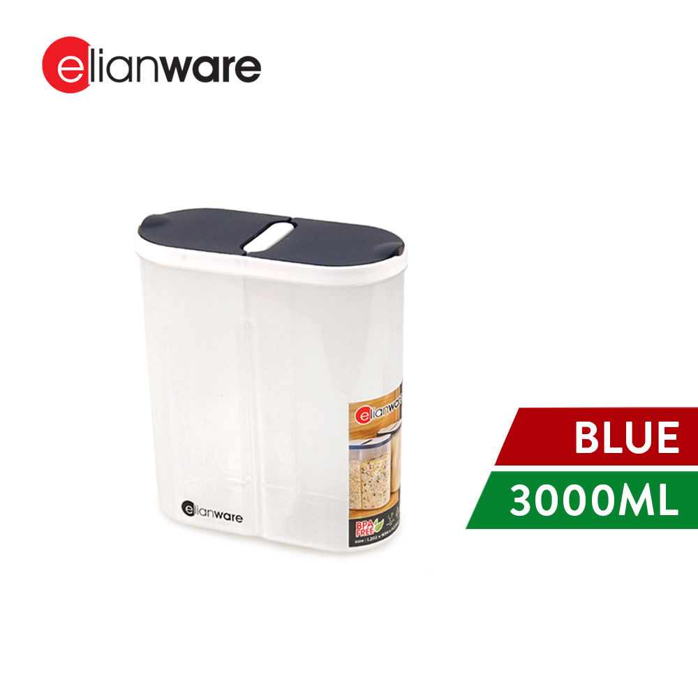 Elianware 3Ltr Cereal Dispenser Pasta Rice Snacks Food Storage Box Bekas Simpanan Makanan Kering