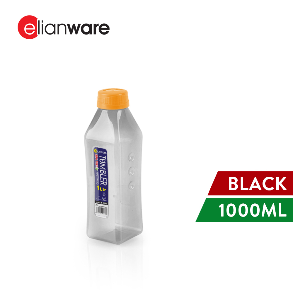 Elianware 1000ml BPA Free Sporty Large Water Bottle Tumbler with cap