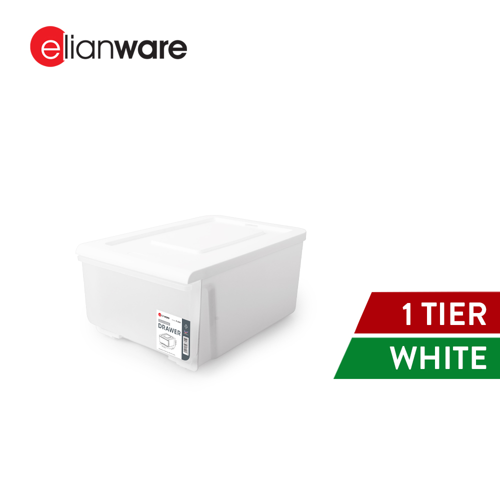 Elianware A4 Size Stackable Drawer Baju Almari Accessories Cabinet Storage Box