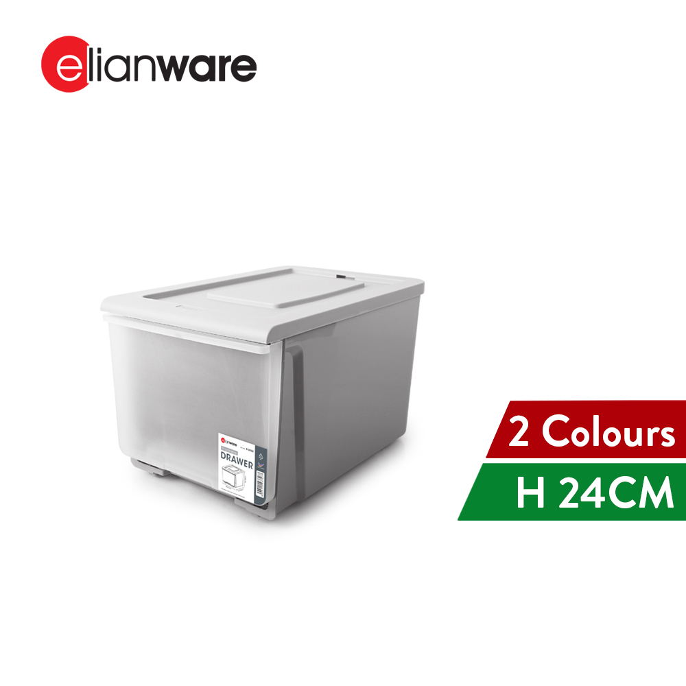 Elianware A4 Size Stackable High Drawer Almari Shoes Toys Snacks Storage Box