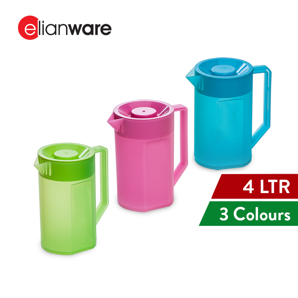 Elianware Fridge Water Jug Air Panas Juice Cold Beverage Jug (1.5Ltr/2.5Ltr/4Ltr)