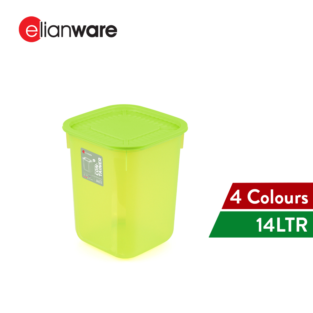 Elianware 1PC/3PCS 14Ltr Large Airtight Container Bekas Beras Keropok Rice Storage