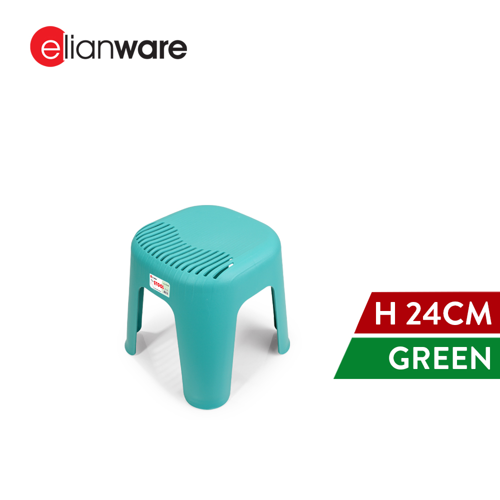 Elianware High Quality Kids Chair Stool Durable Kerusi Budak Plastic Chair(H 24cm)