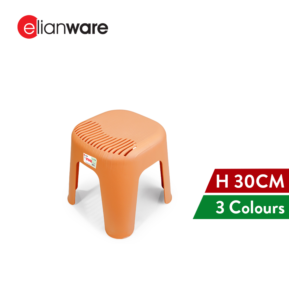 Elianware High Quality Kids Chair Stool Durable Kerusi Budak Plastic Chair(H 30cm)