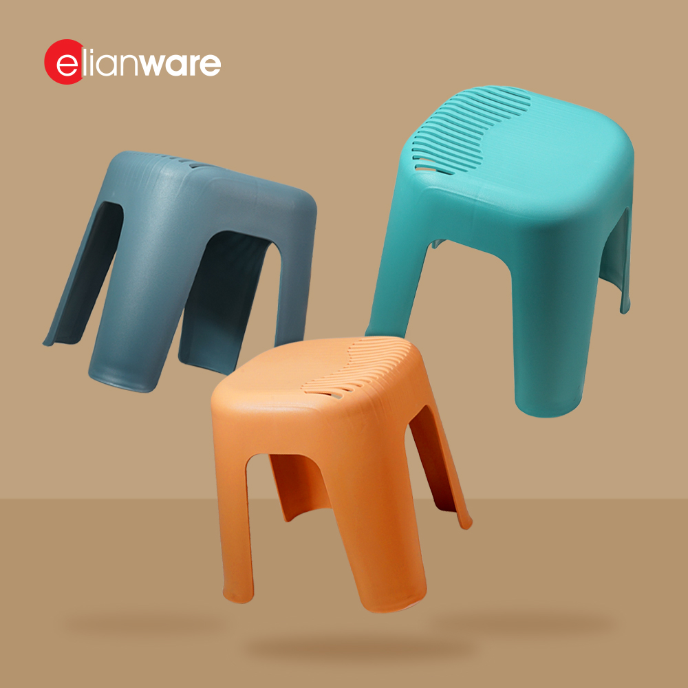 Elianware High Quality Kids Chair Stool Durable Kerusi Budak Plastic Chair(H 30cm)