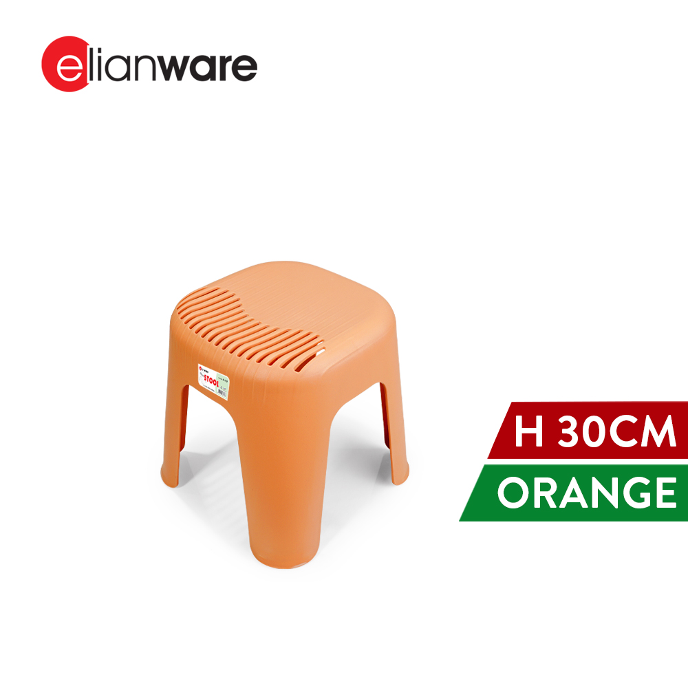 Elianware High Quality Kids Chair Stool Durable Kerusi Budak Plastic Chair(H 30cm)