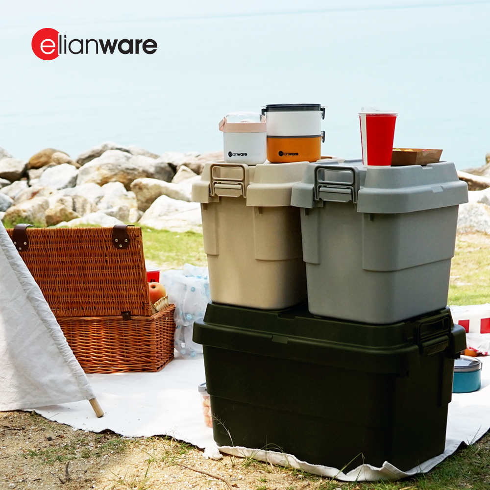 Elianware 22L / 30L Picnic Camping Heavy Duty Storage Box File Accessories Box Storage