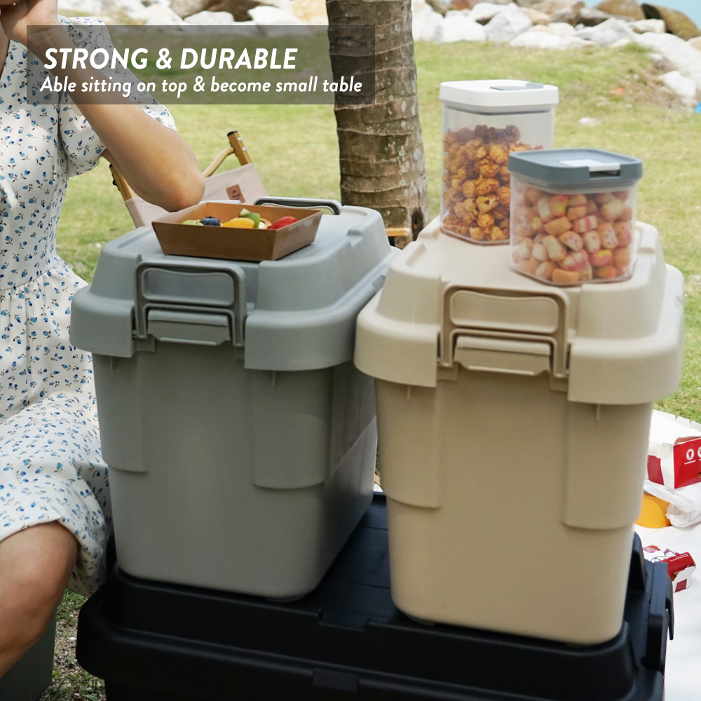 Elianware 22L / 30L Picnic Camping Heavy Duty Storage Box File Accessories Box Storage