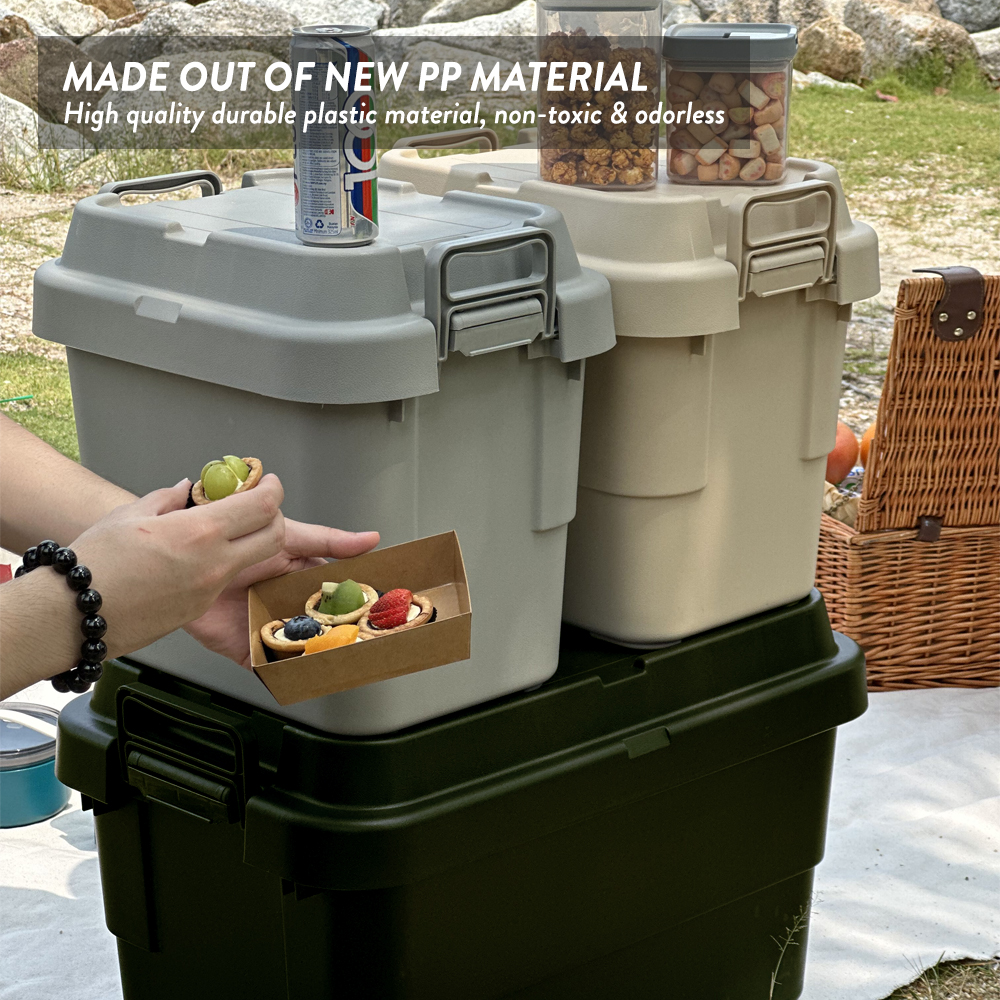 Elianware 22L / 30L Picnic Camping Heavy Duty Storage Box File Accessories Box Storage