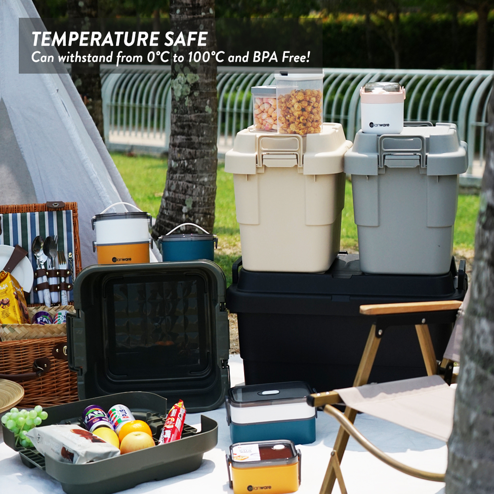 Elianware 22L / 30L Picnic Camping Heavy Duty Storage Box File Accessories Box Storage