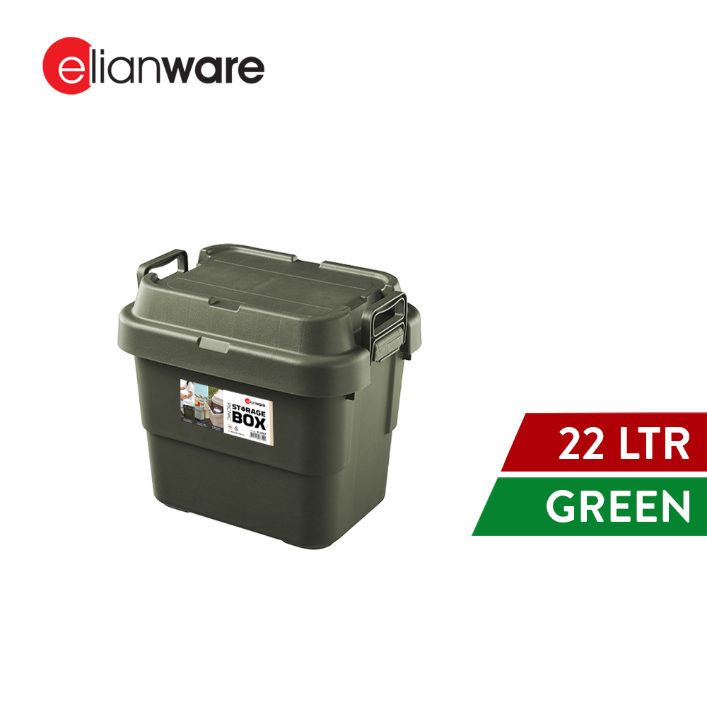 Elianware 22L / 30L Picnic Camping Heavy Duty Storage Box File Accessories Box Storage