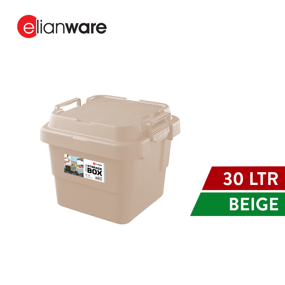 Elianware 22L / 30L Picnic Camping Heavy Duty Storage Box File Accessories Box Storage