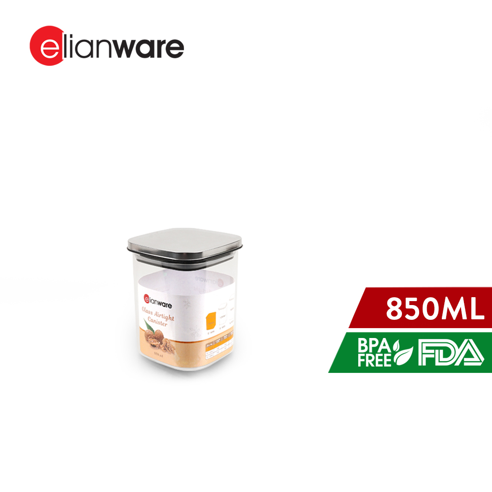 Elianware Premium Glass Spice Container Kitchen Storage Rempah Jar