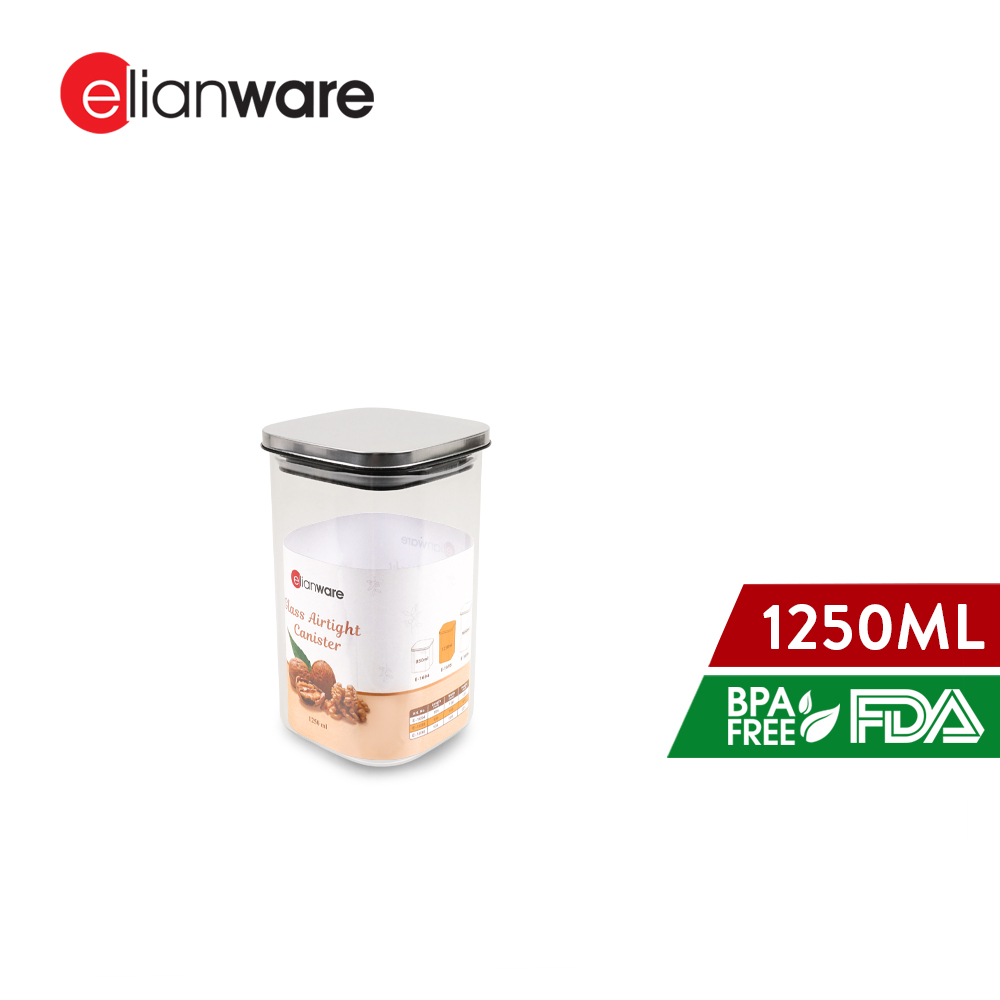 Elianware Premium Glass Spice Container Kitchen Storage Rempah Jar