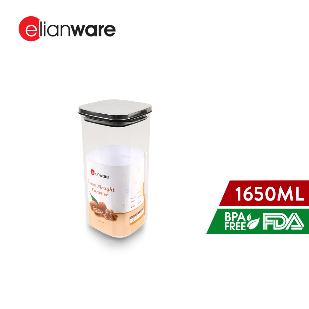 Elianware Premium Glass Spice Container Kitchen Storage Rempah Jar