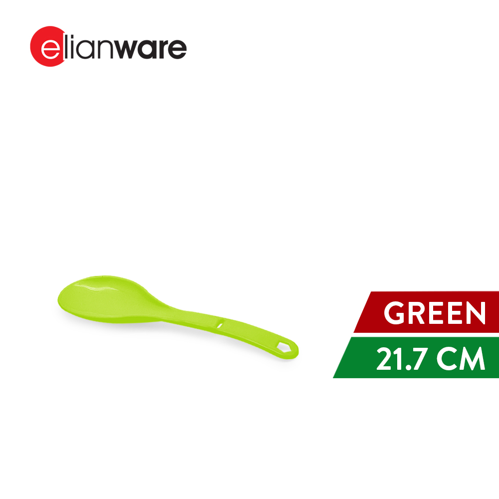 Elianware Plastic Rice Scoop Tray Dining Plate Bowl Senduk (1PC/3PCS)