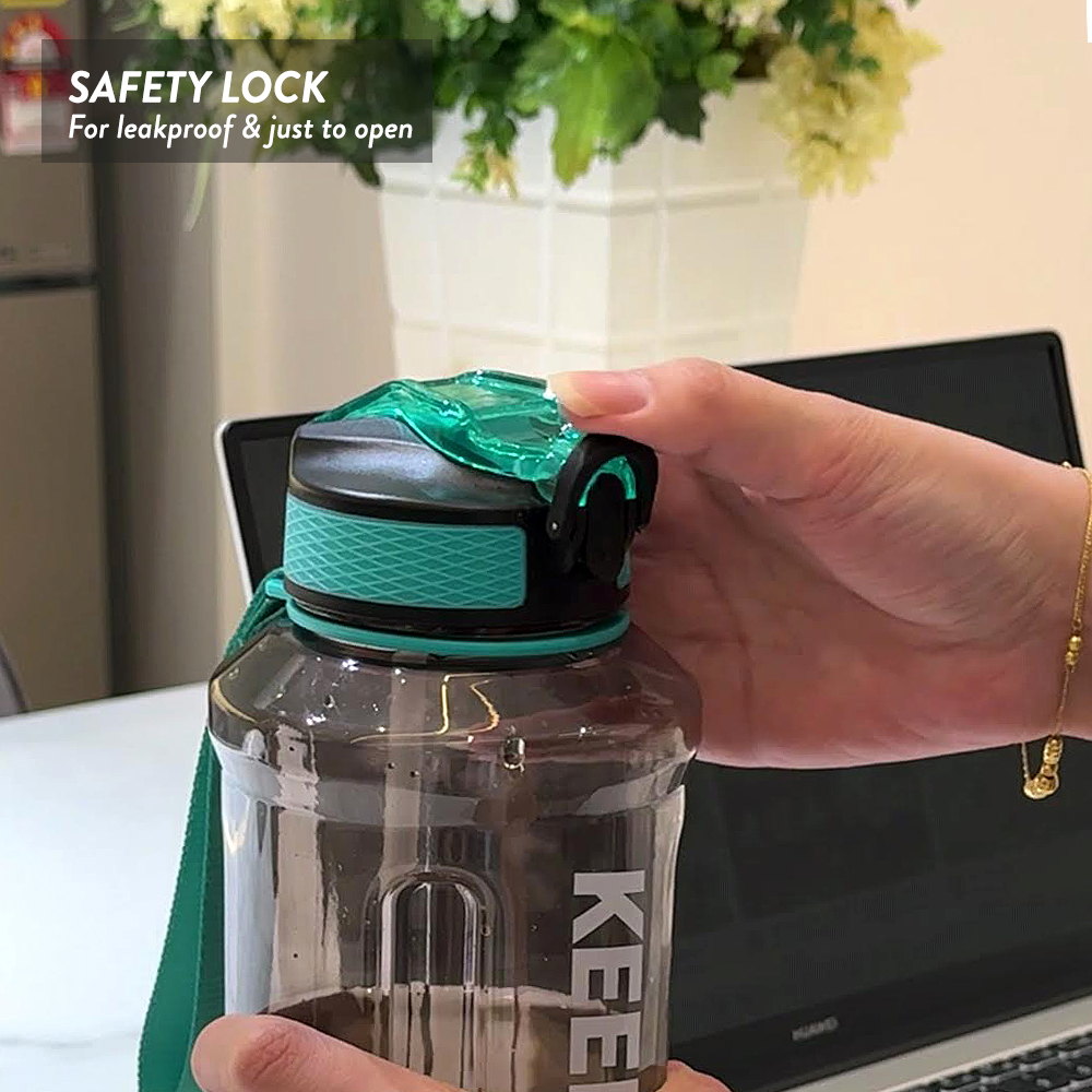Elianware 1.2Ltr & 1.5Ltr Tumbler Botol Air Sport Water Bottle with Strap