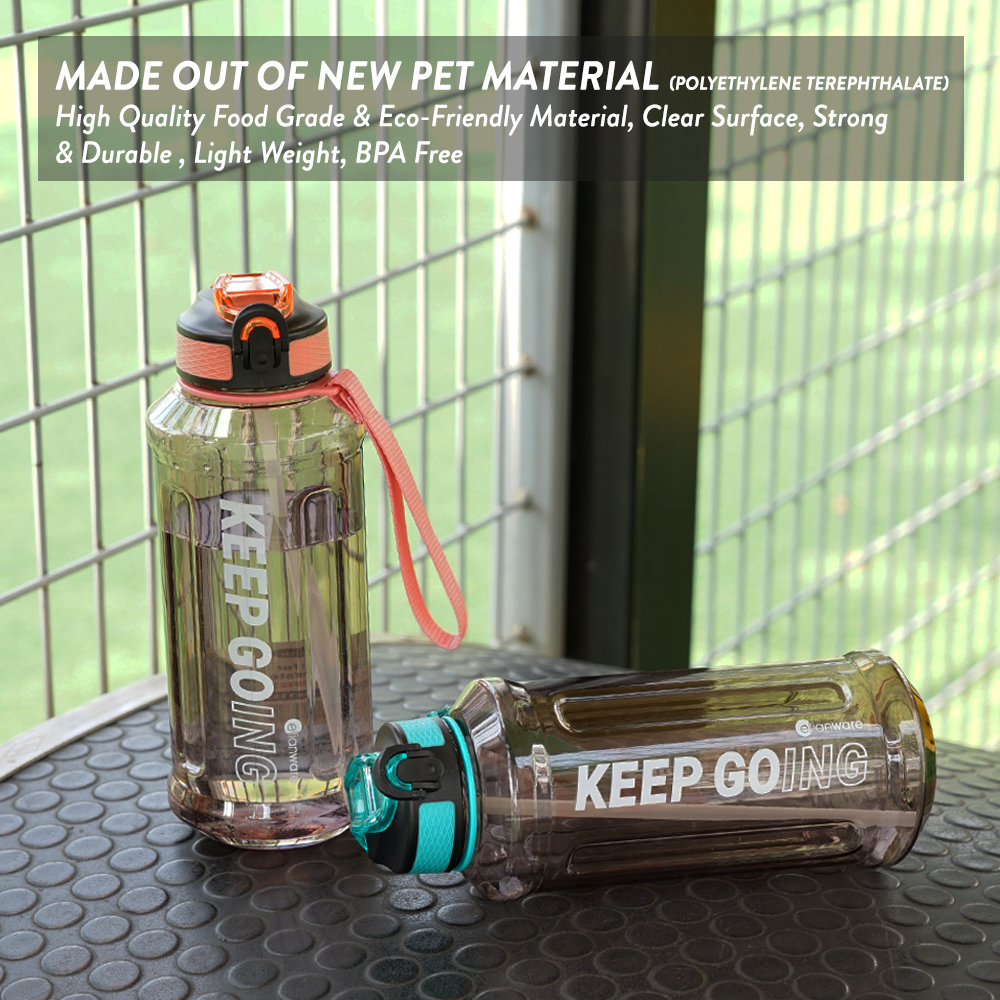 Elianware 1.2Ltr & 1.5Ltr Tumbler Botol Air Sport Water Bottle with Strap