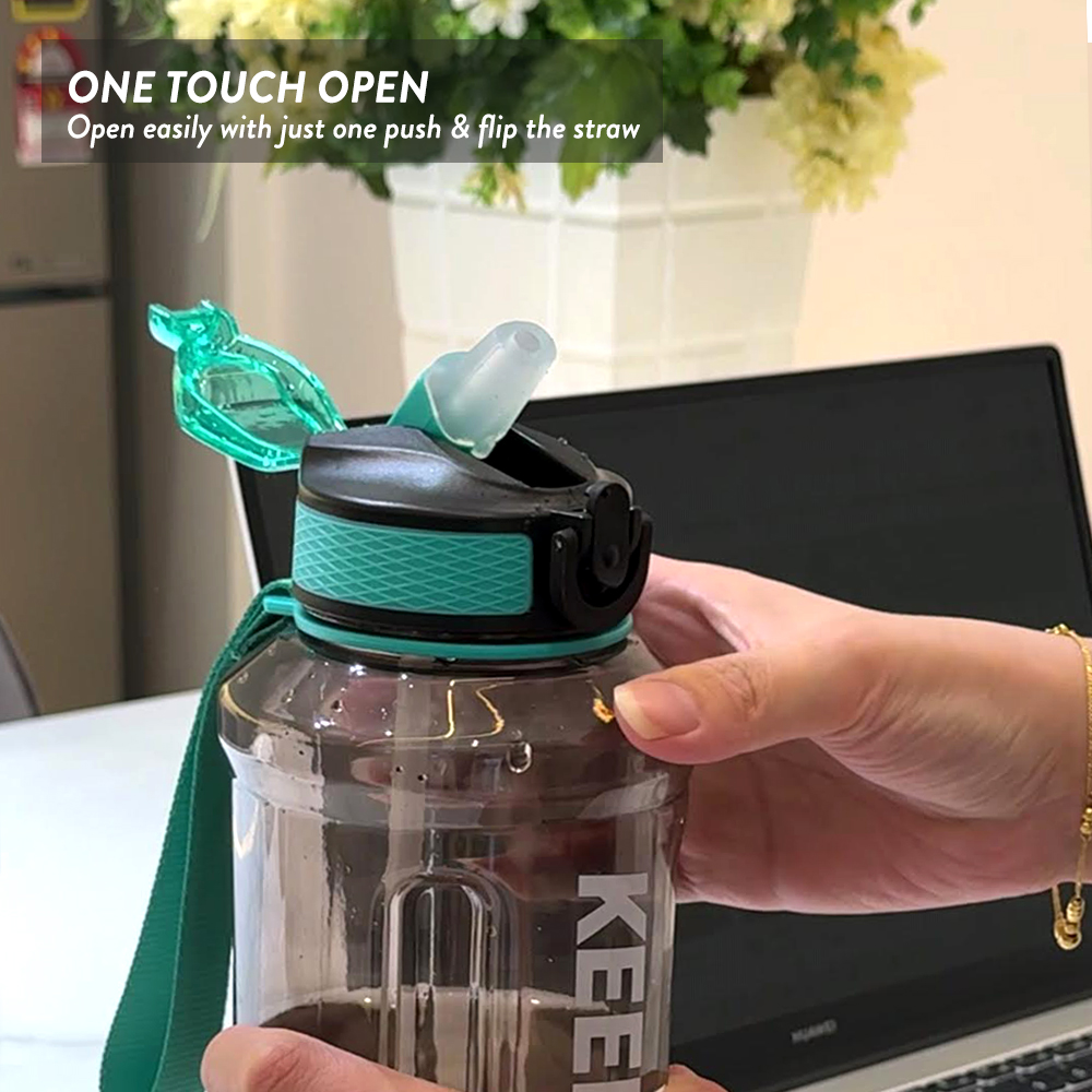 Elianware 1.2Ltr & 1.5Ltr Tumbler Botol Air Sport Water Bottle with Strap