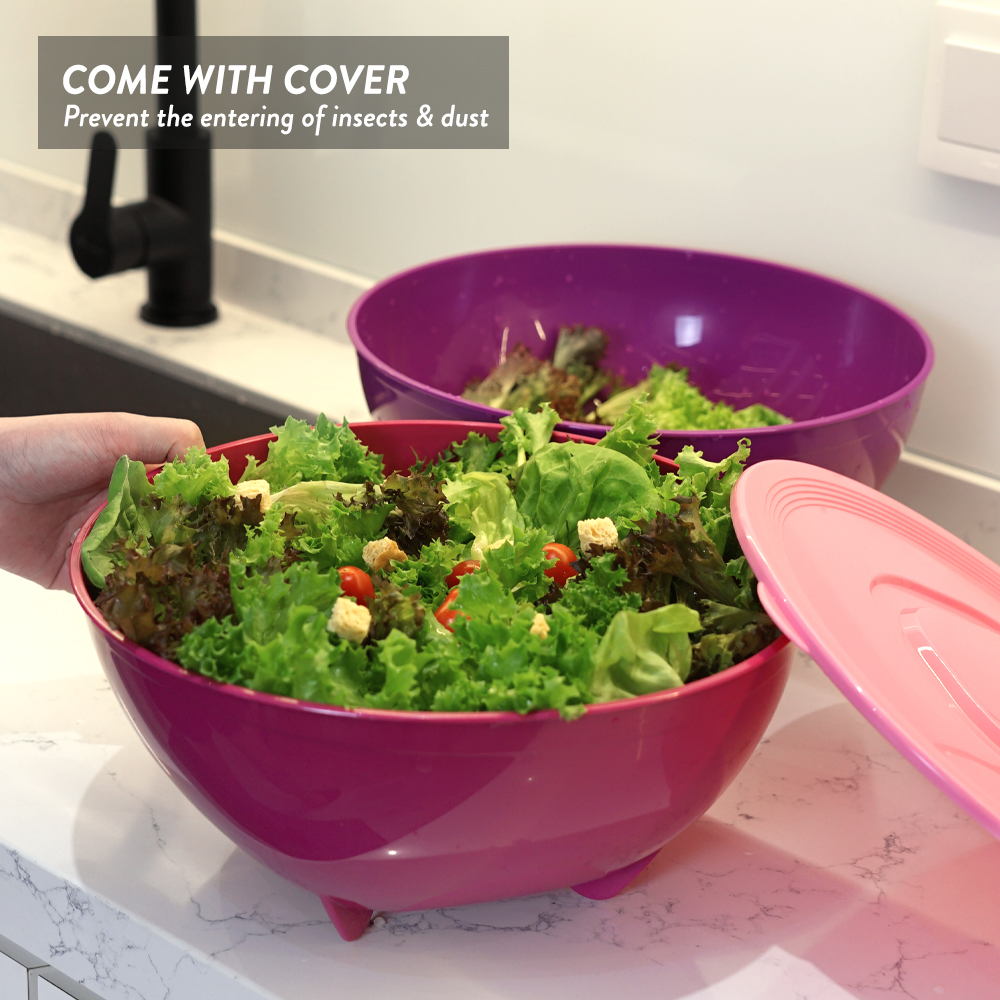 Elianware 5.4Ltr/6.5Ltr Food Salad Mixing Bowl Buffet Party Tray Bekas Makanan Lauk