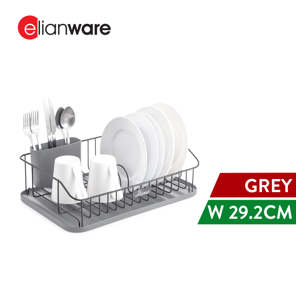 Elianware Rak Pinggan Plate Bowl Storage Dish Rack with Tray