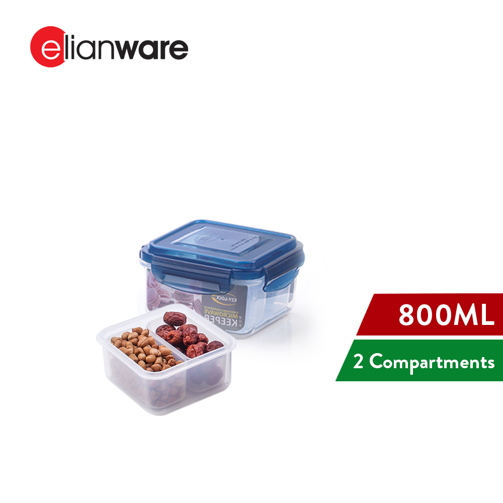 Elianware Ezy-Lock Compartments Microwavable 100% Airtight Food Containers