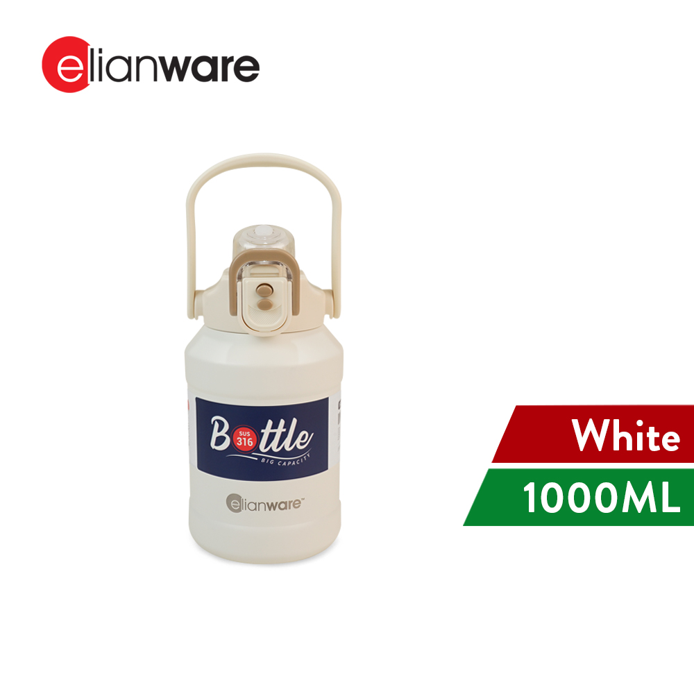 Elianware 1L / 1.5L 316 Stainless Steel Tumbler Durable Vacuum Flask Sport Bottle