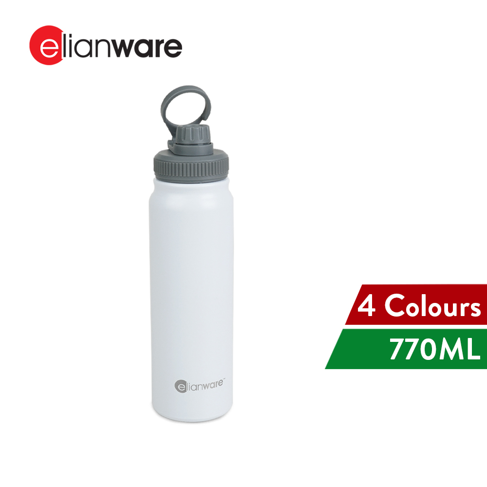 Elianware 770ML Vacuum Flask 304 Stainless Steel Classic Sport Straw Tumbler Bottle