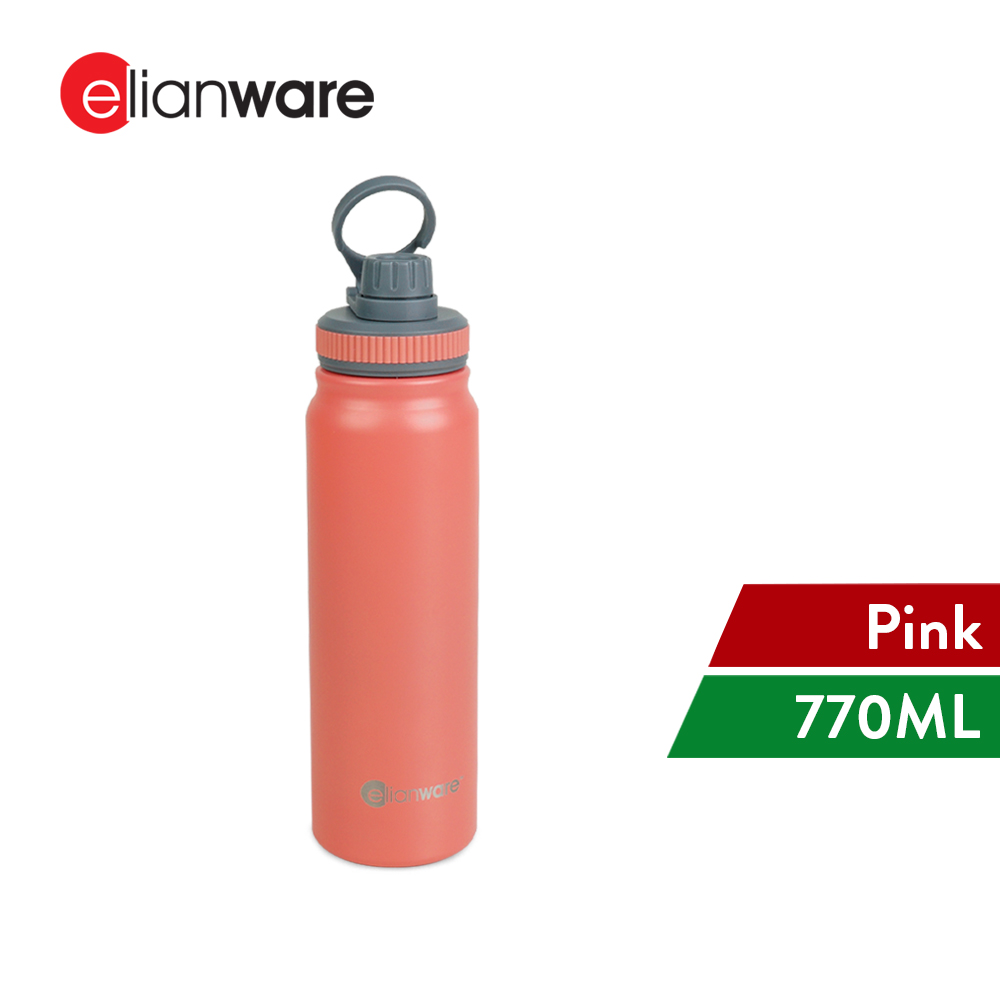 Elianware 770ML Vacuum Flask 304 Stainless Steel Classic Sport Straw Tumbler Bottle