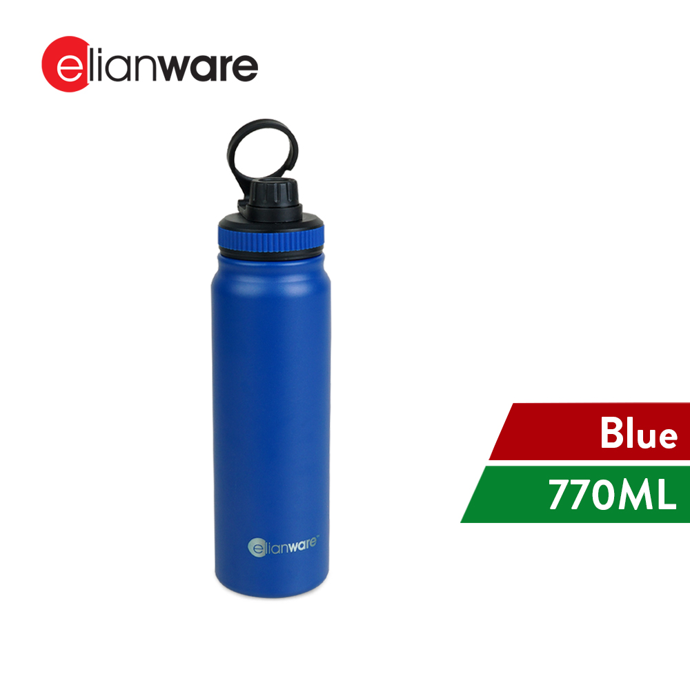 Elianware 770ML Vacuum Flask 304 Stainless Steel Classic Sport Straw Tumbler Bottle