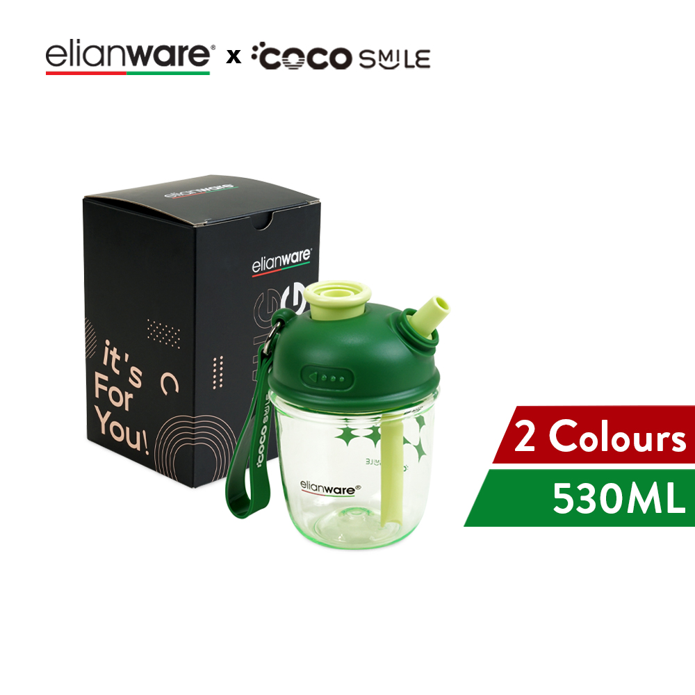 Elianware x Cocosmile Dudu Straw Portable Tritan Cup 530ML