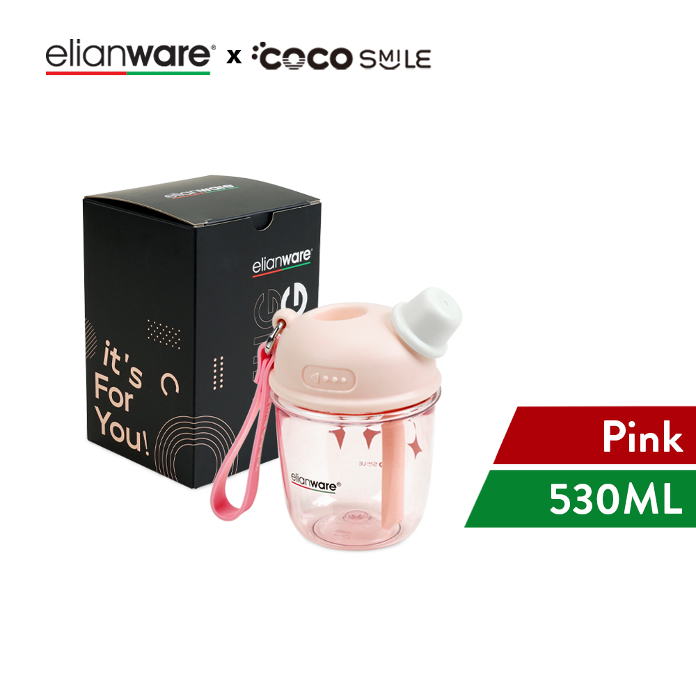 Elianware x Cocosmile Dudu Straw Portable Tritan Cup 530ML