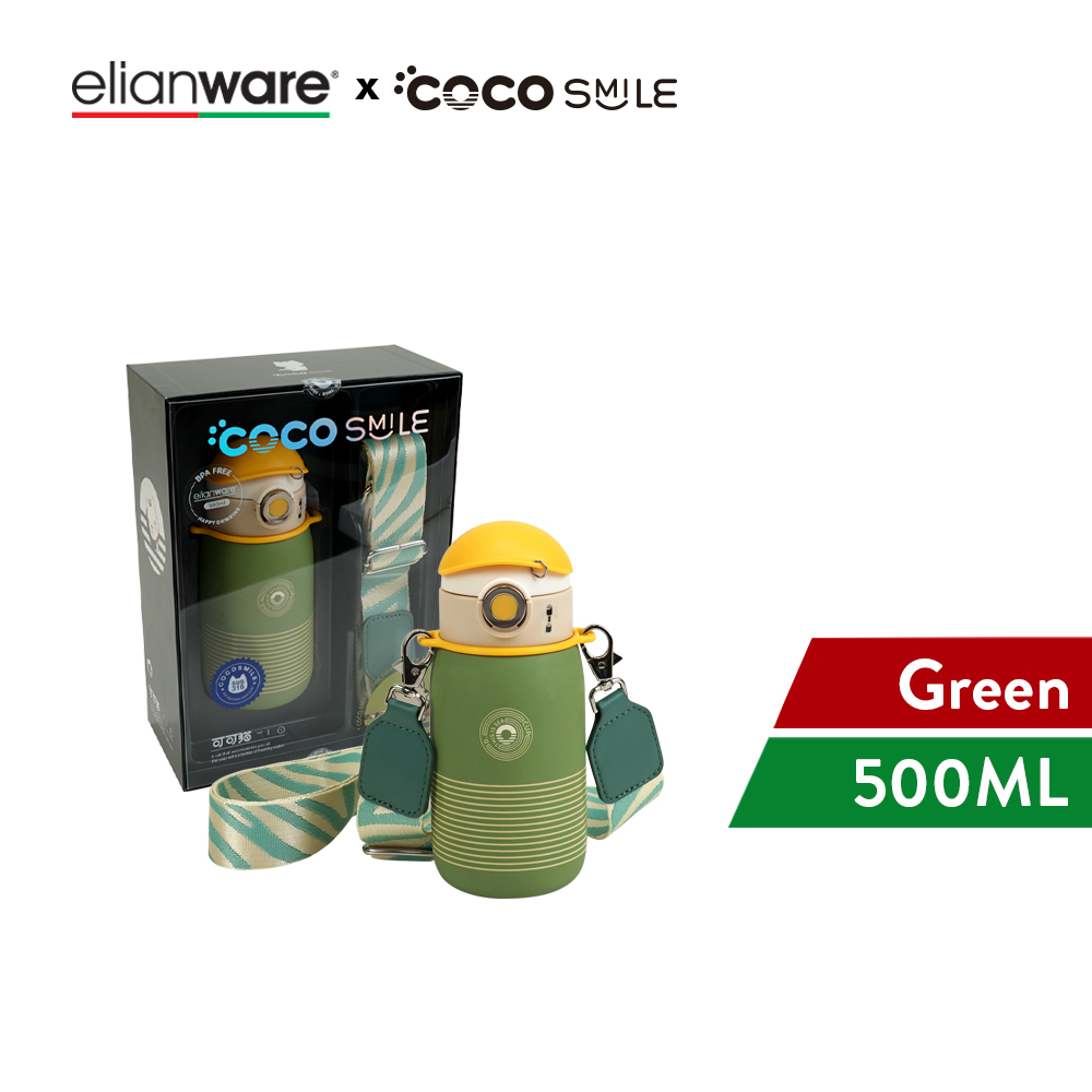 Elianware x CocoSmile Coco Hat Stripe Cup Insulated Vacuum Flask 500ML