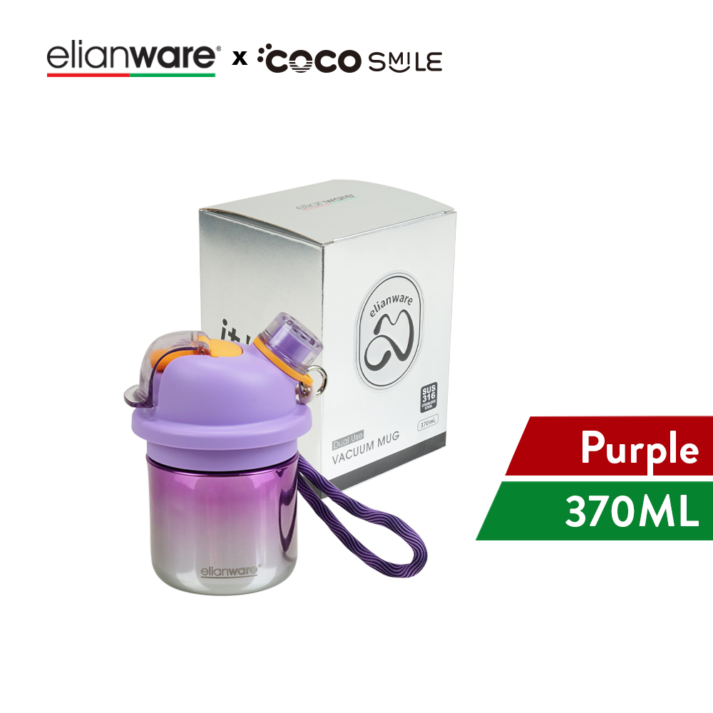 Elianware x Cocosmile Dudu Two-way Lids Insulated Cup 370ML