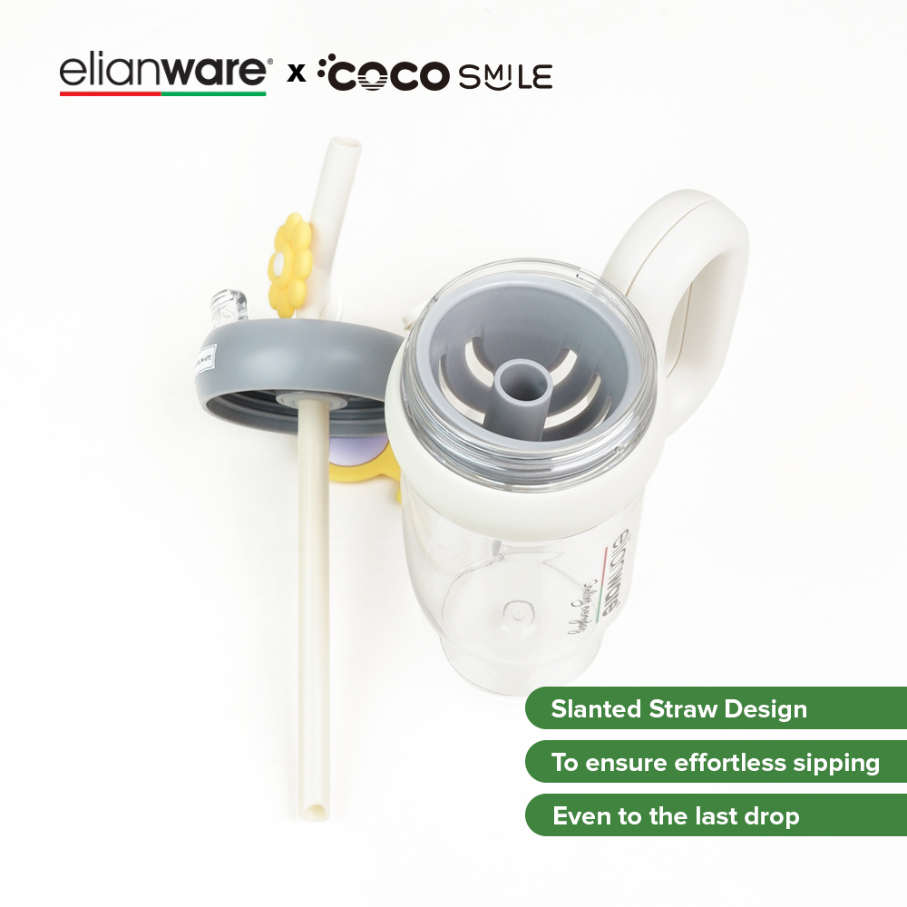 Elianware x Cocosmile Flower Twirling Cup with Crescent Handle 1000ML