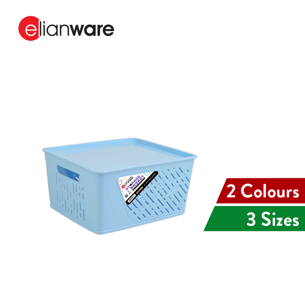 Elianware Stackable Basket Cabinet Storage Box Organizer Kitchen Bakul