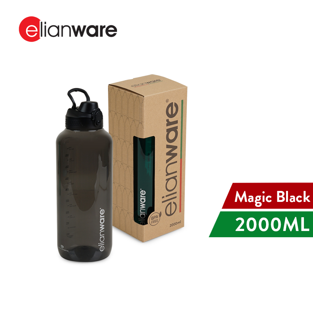 Elianware Tritan Large Capacity Water Bottle Sport Gym Big Botol Air BPA Free (2Ltr)