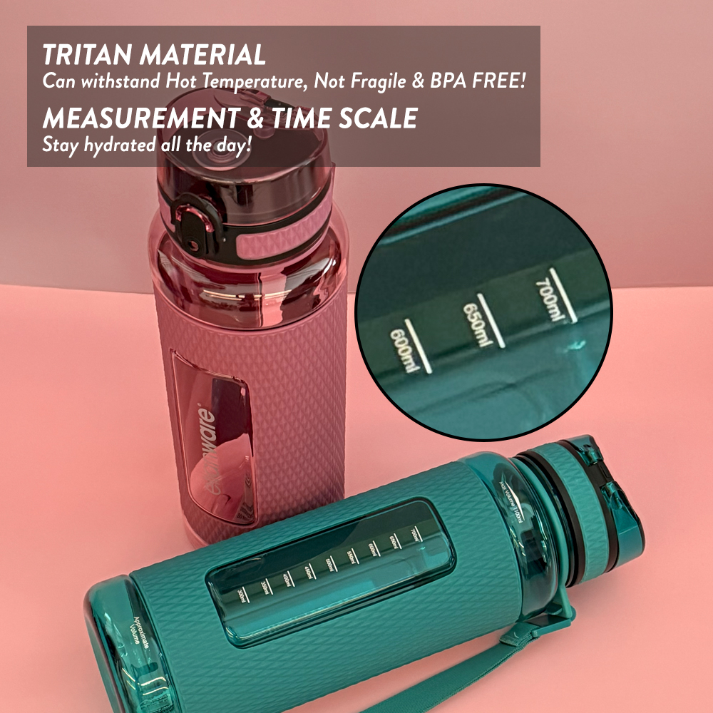 Elianware Tritan High Quality Water Bottle Fruit Infuser Botol Air BPA Free (1100ML)