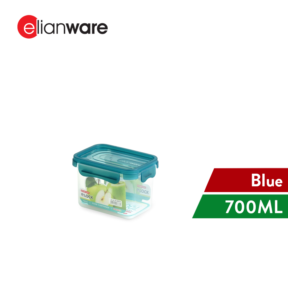 Elianware E-LOCK 1PC/3PCS Fridge Container Fresh Storage Keeper Bekas Makanan