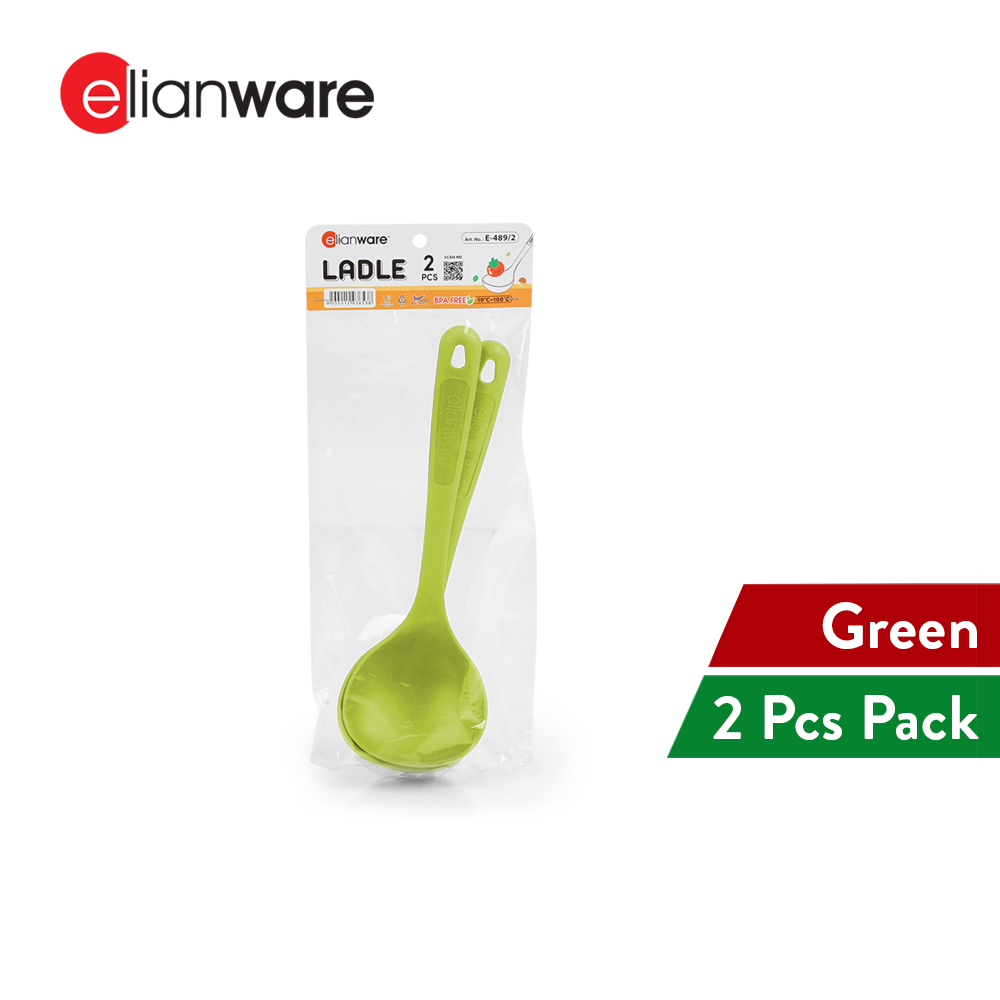 Elianware 2PCS Ladles Set Nasi Soup Lauk Senduk